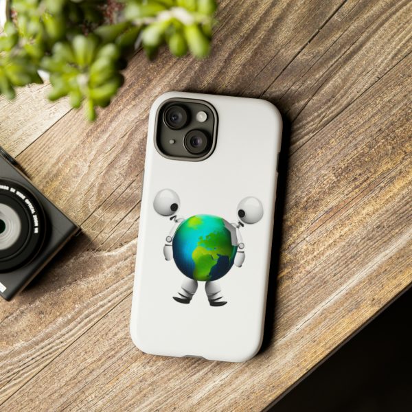 Earth's Embrace: Promoting World Peace Phone Case - Image 3