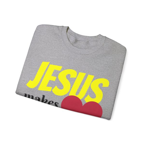 Jesus Makes Everything Possible" Unisex Heavy Blend Crewneck Sweatshirt - Image 25