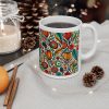 Soul Ceramic Mug 11oz with flowers - Image 5