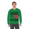 Jesus Makes Everything Possible" Unisex Heavy Blend Crewneck Sweatshirt - Image 39