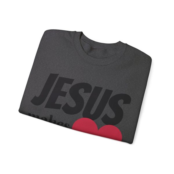 Jesus Makes Everything Possible" Unisex Heavy Blend Crewneck Sweatshirt - Image 47