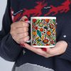 Soul Ceramic Mug 11oz with flowers - Image 12