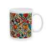 Soul Ceramic Mug 11oz with flowers - Image 4