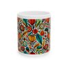 Soul Ceramic Mug 11oz with flowers - Image 2
