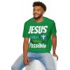 GB Jesus Makes Everything Possible" with cross Unisex Soft-Style T-Shirt - Image 24