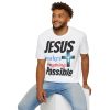 GB Jesus Makes Everything Possible" with cross Unisex Soft-Style T-Shirt - Image 12
