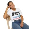 GB Jesus Makes Everything Possible" with cross Unisex Soft-Style T-Shirt - Image 10