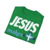GB Jesus Makes Everything Possible" with cross Unisex Soft-Style T-Shirt - Image 16