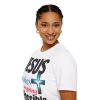 GB Jesus Makes Everything Possible" with cross Unisex Soft-Style T-Shirt - Image 9